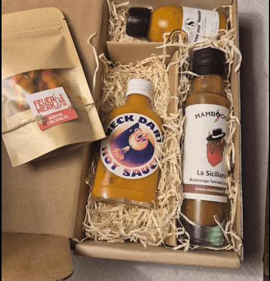 Hot sauce box photo shared by Armağan K., Denmark