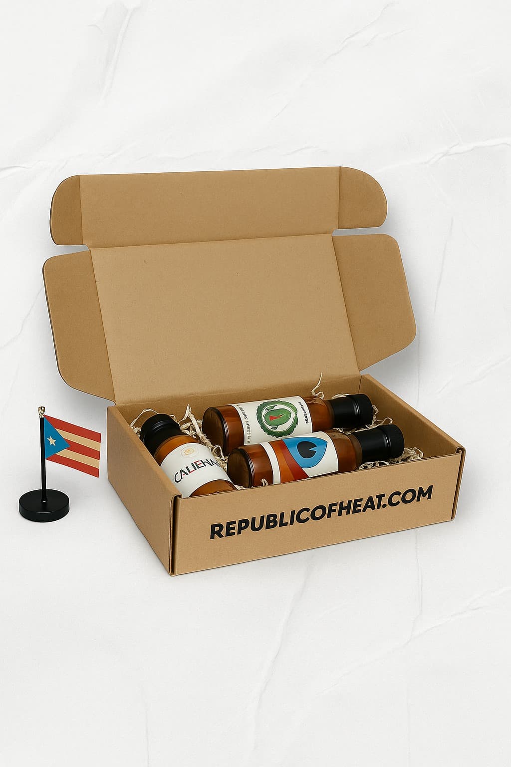 Trial box with three small-batch bottles